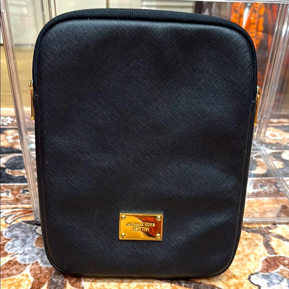 Michael Kors Black and Gold Tablet case